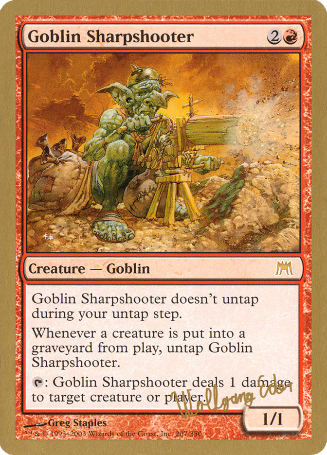 Goblin Sharpshooter (Wolfgang Eder) [World Championship Decks 2003] Magic: The Gathering