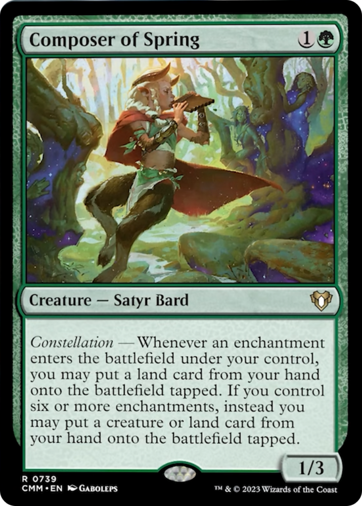 Composer of Spring [Commander Masters] Magic: The Gathering
