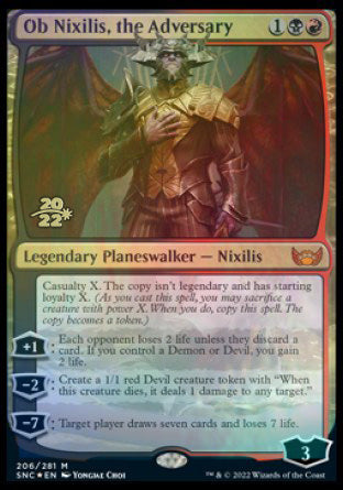 Ob Nixilis, the Adversary [Streets of New Capenna Prerelease Promos] Magic: The Gathering