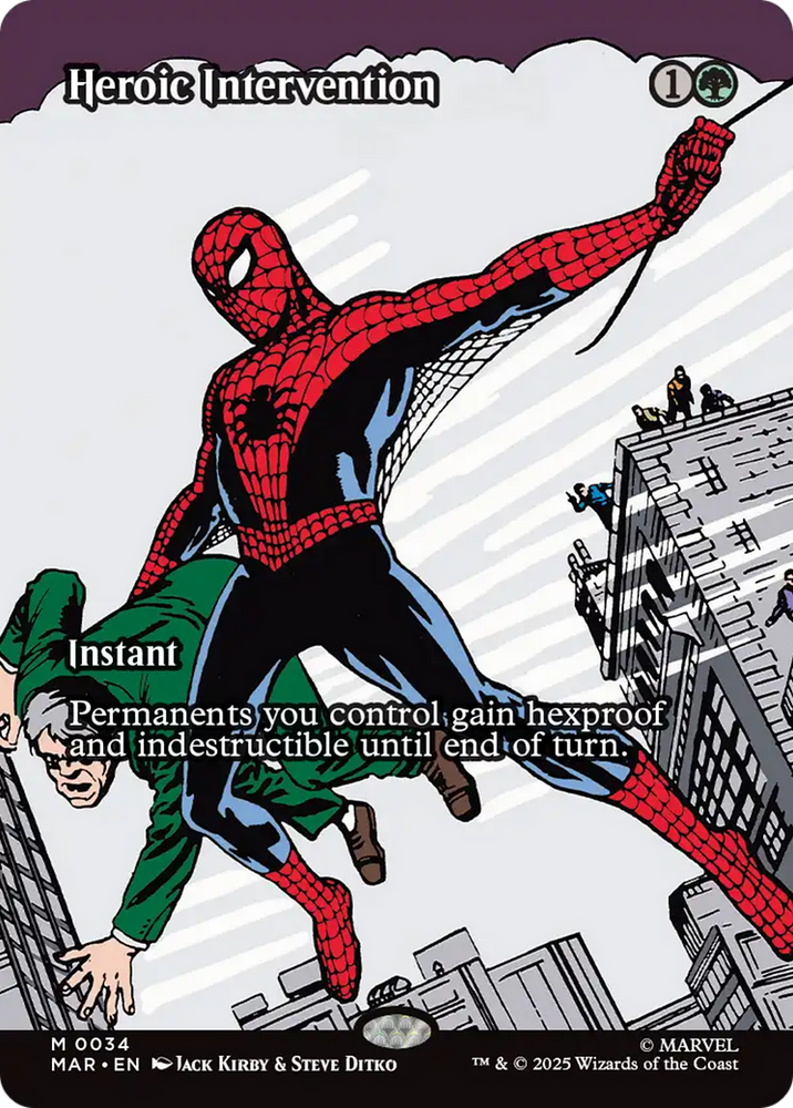 Heroic Intervention (Borderless) [Marvel Universe: Eternal-Legal] Magic: The Gathering