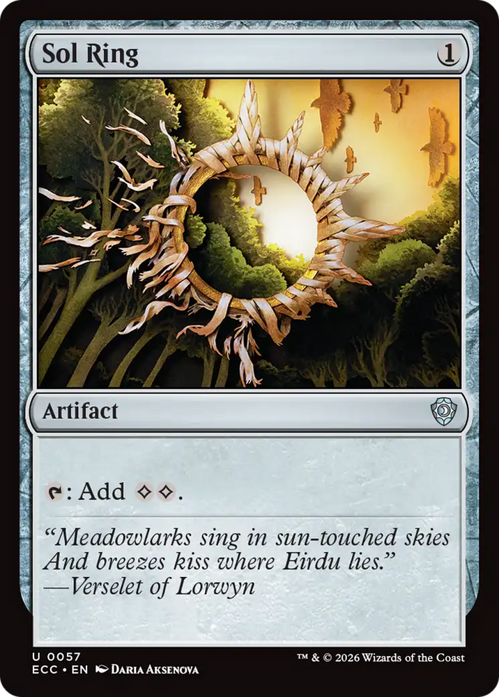 Sol Ring (0057) [Lorwyn Eclipsed Commander] Magic: The Gathering
