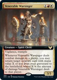 Venerable Warsinger (Extended Art) [Strixhaven: School of Mages] Magic: The Gathering