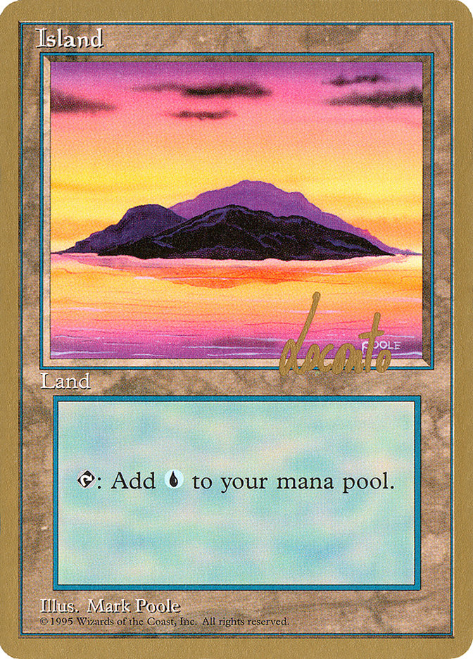 Island (ml368) (Michael Loconto) [Pro Tour Collector Set] Magic: The Gathering