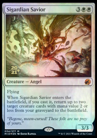 Sigardian Savior [Innistrad: Midnight Hunt Prerelease Promos] Magic: The Gathering