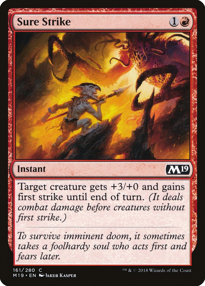 Sure Strike [Core Set 2019] Magic: The Gathering