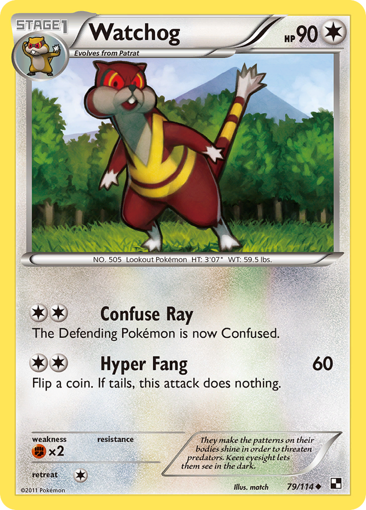 Watchog (79/114) [Black & White: Base Set] Pokémon
