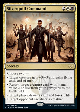 Silverquill Command [Strixhaven: School of Mages] Magic: The Gathering
