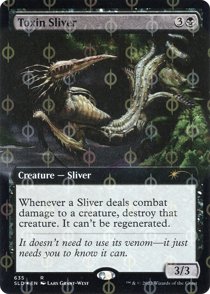 Toxin Sliver (Extended Art) (Step-and-Compleat Foil) [Secret Lair Drop Promos] Magic: The Gathering
