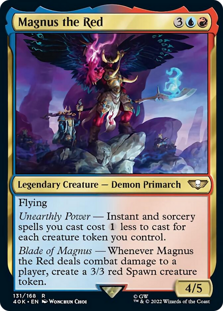 Magnus the Red (Surge Foil) [Warhammer 40,000] Magic: The Gathering