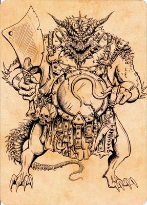 Thrakkus the Butcher Art Card [Commander Legends: Battle for Baldur's Gate Art Series] Magic: The Gathering