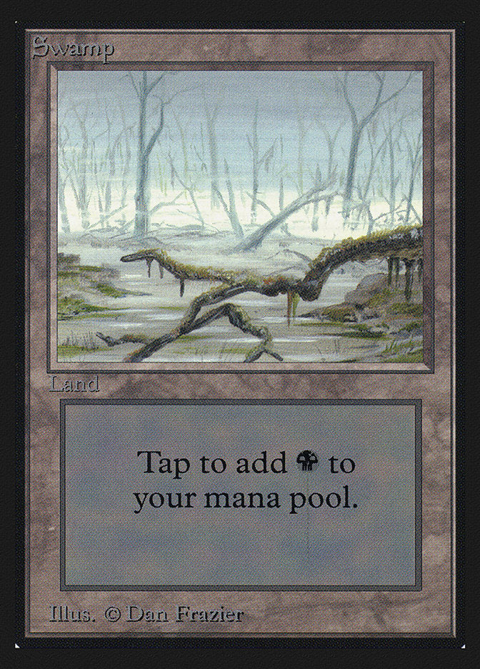 Swamp (White Fog in Trees) [International Collectors' Edition] Magic: The Gathering