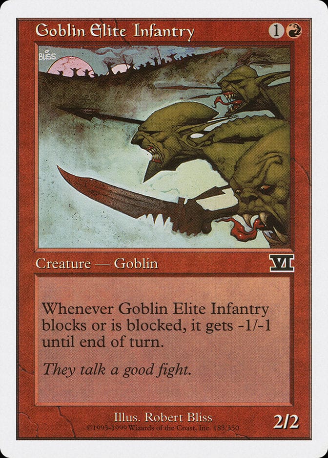Goblin Elite Infantry [Classic Sixth Edition] Magic: The Gathering