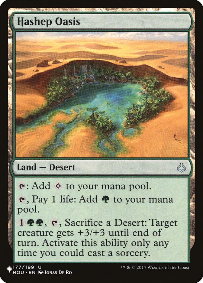 Hashep Oasis [The List] Magic: The Gathering