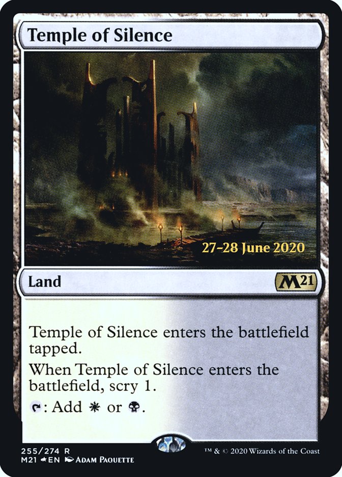 Temple of Silence [Core Set 2021 Prerelease Promos] Magic: The Gathering