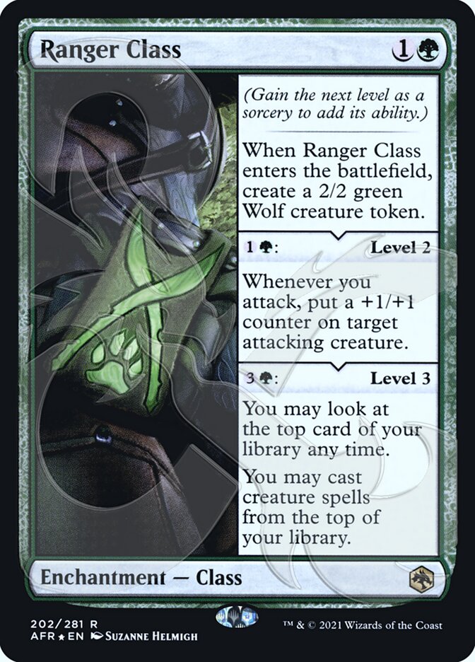 Ranger Class (Ampersand Promo) [Dungeons & Dragons: Adventures in the Forgotten Realms Promos] Magic: The Gathering