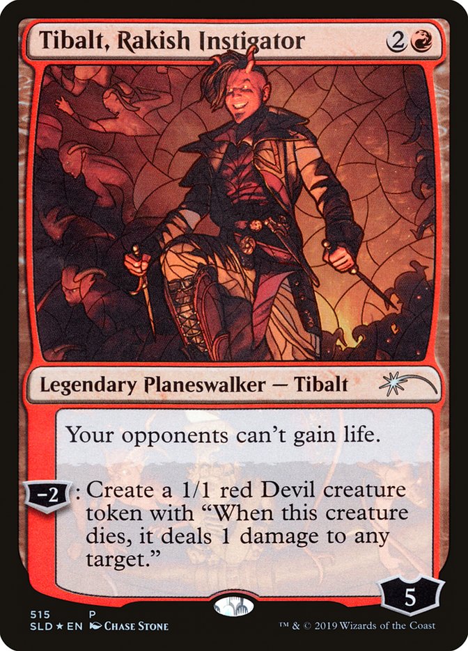 Tibalt, Rakish Instigator (Stained Glass) [Secret Lair Drop Promos] Magic: The Gathering