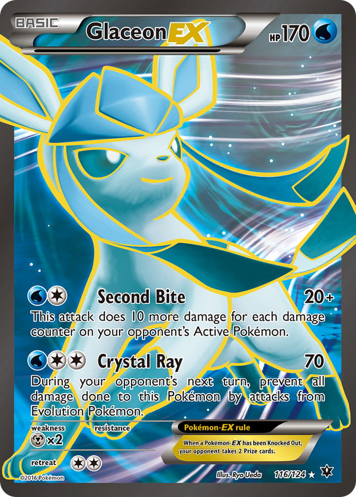 Glaceon EX (116/124) [XY: Fates Collide] Pokémon