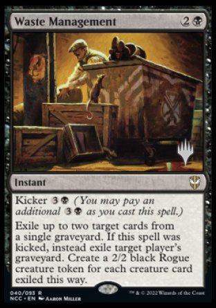 Waste Management (Promo Pack) [Streets of New Capenna Commander Promos] Magic: The Gathering