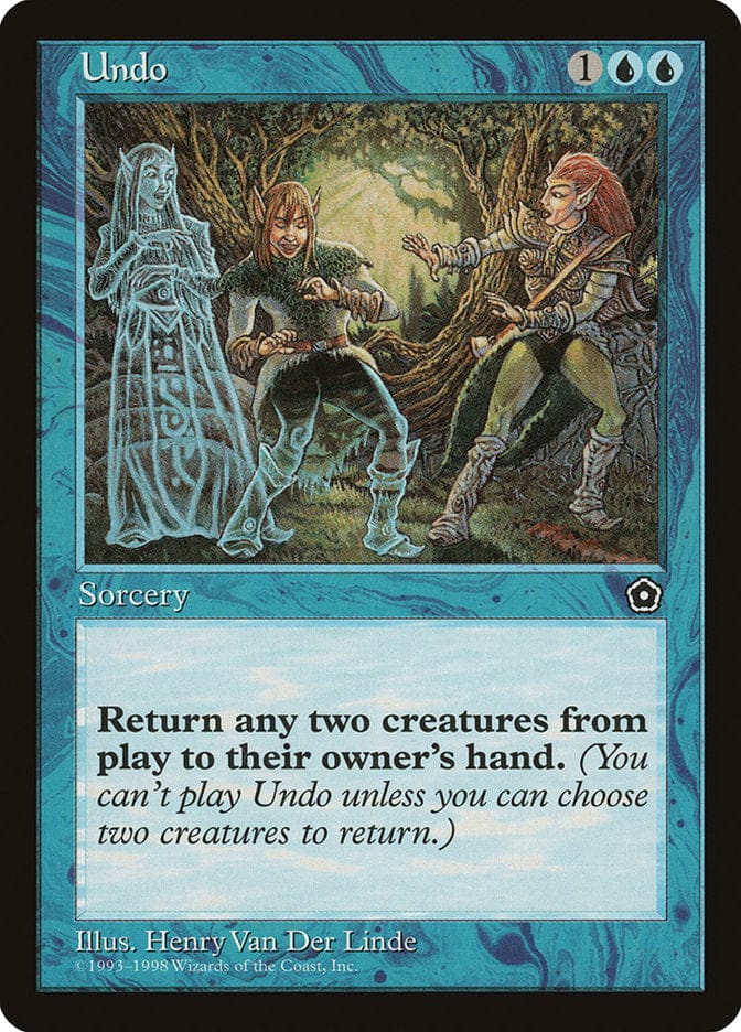 Undo [Portal Second Age] Magic: The Gathering