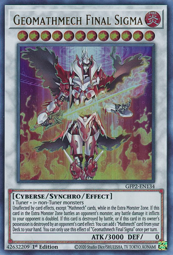 Geomathmech Final Sigma [GFP2-EN134] Ultra Rare - Yugioh Cards For Your TCG Needs!