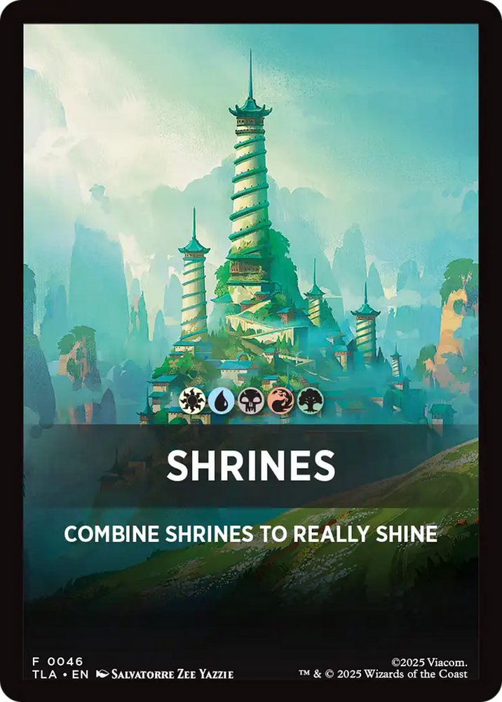 Shrines Theme Card [Avatar: The Last Airbender Tokens] Magic: The Gathering
