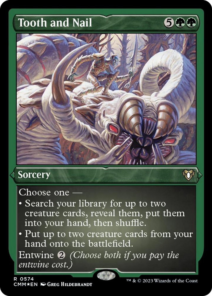 Tooth and Nail (Foil Etched) [Commander Masters] Magic: The Gathering