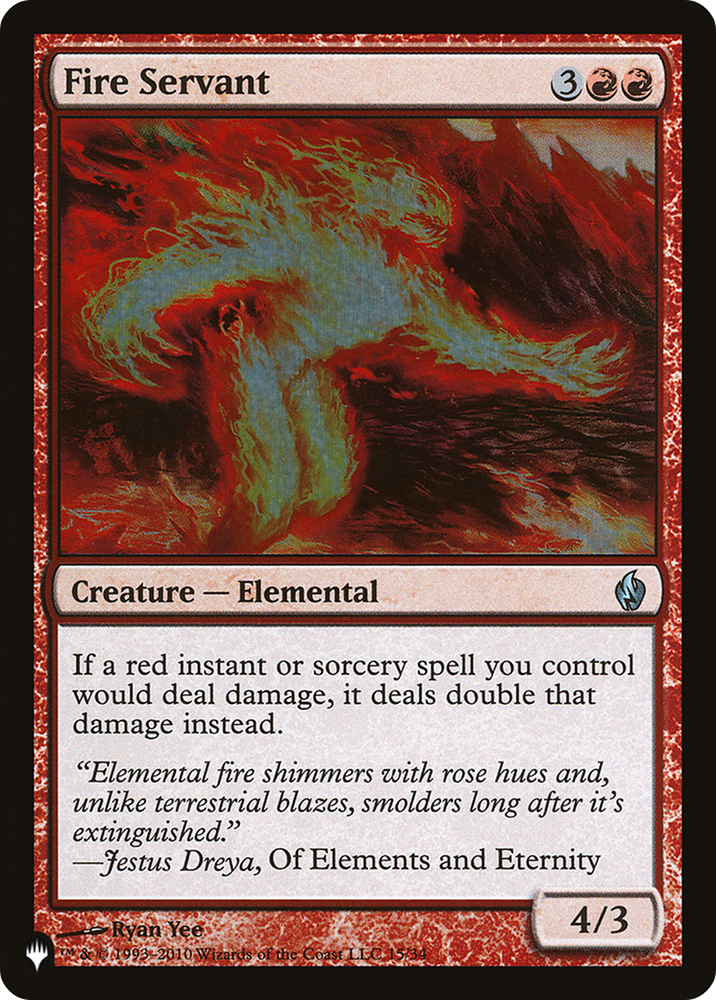 Fire Servant [The List] Magic: The Gathering