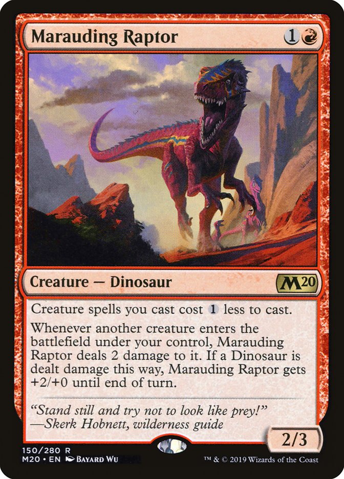 Marauding Raptor [Core Set 2020] Magic: The Gathering