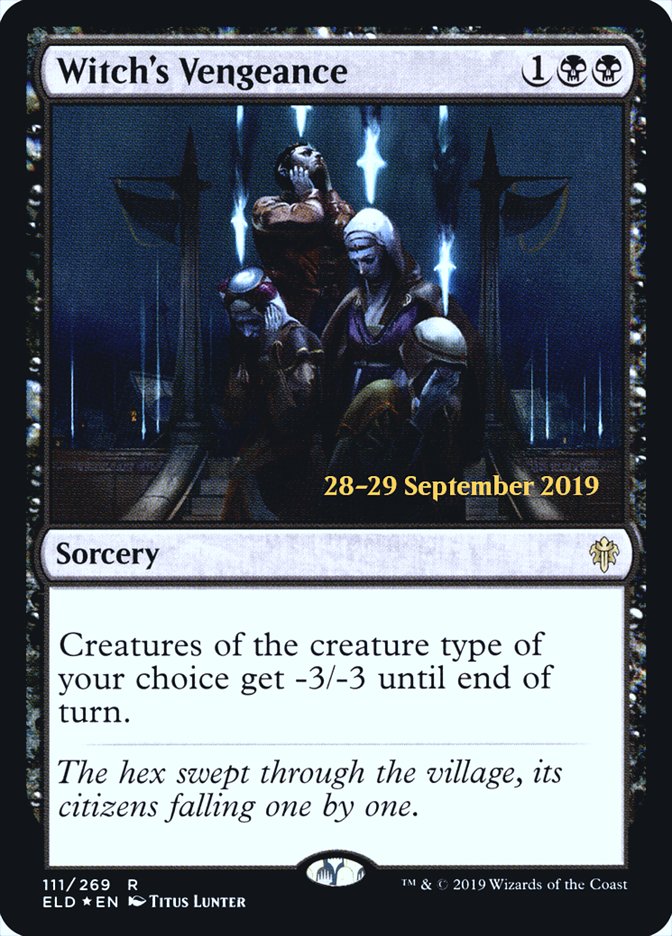 Witch's Vengeance [Throne of Eldraine Prerelease Promos] Magic: The Gathering