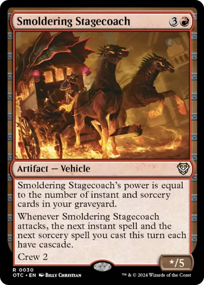 Smoldering Stagecoach [Outlaws of Thunder Junction Commander] Magic: The Gathering