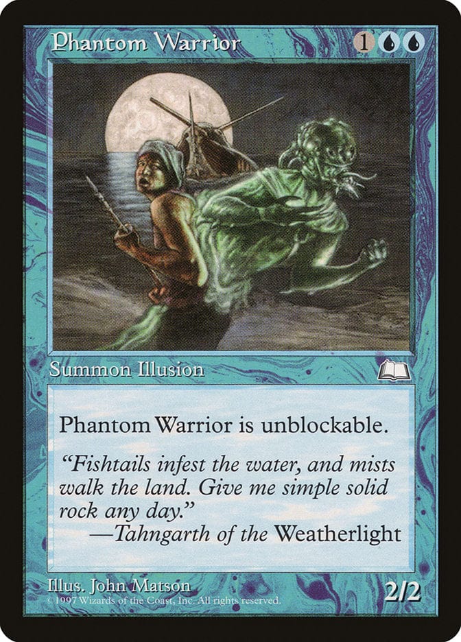 Phantom Warrior [Weatherlight] Magic: The Gathering