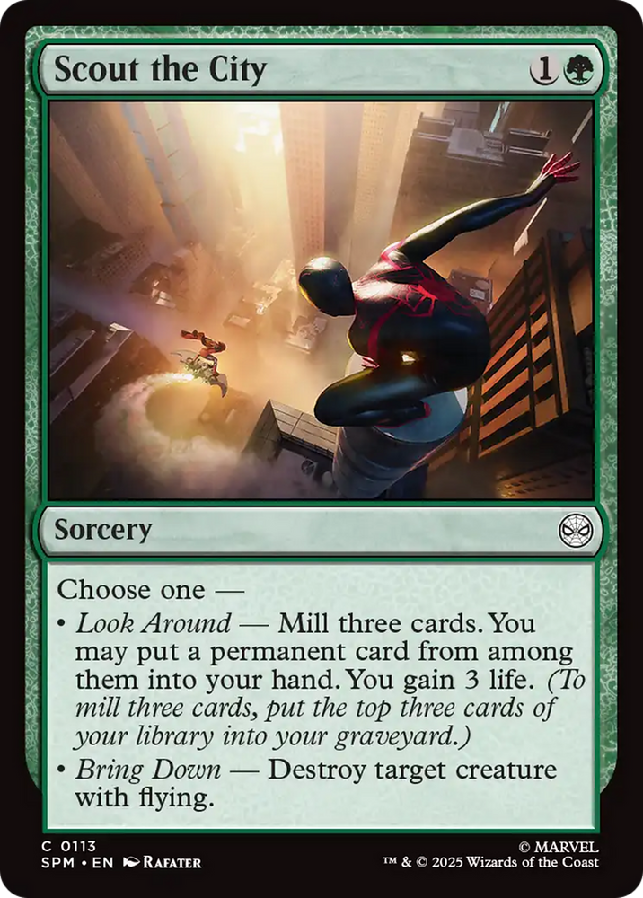 Scout the City [Marvel's Spider-Man] Magic: The Gathering