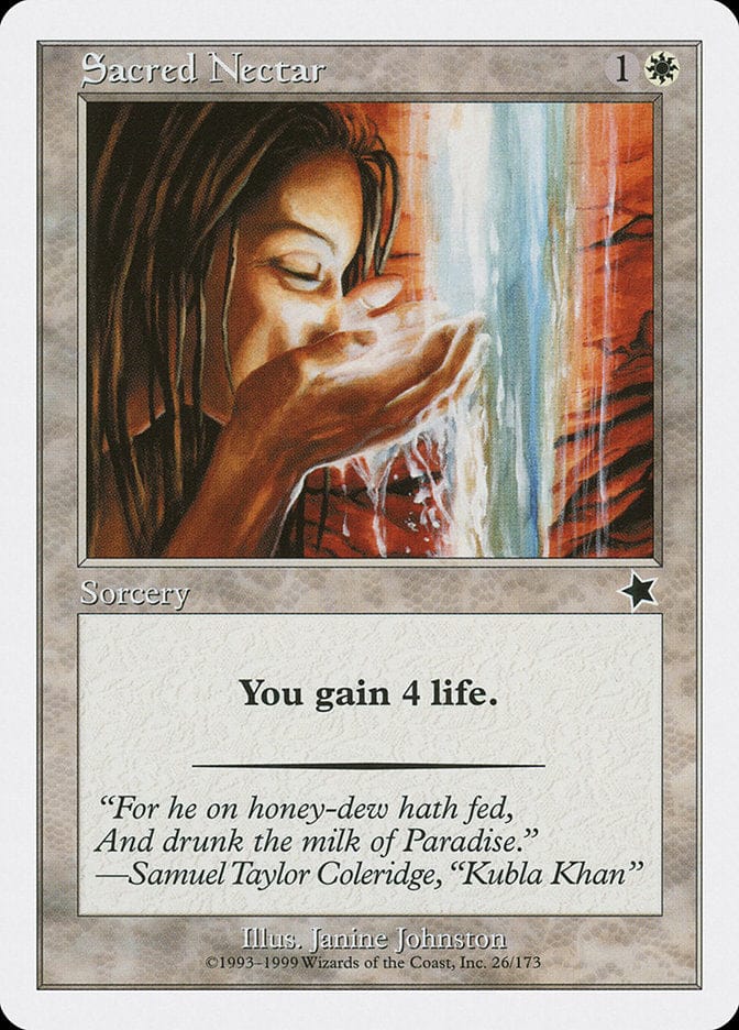 Sacred Nectar [Starter 1999] Magic: The Gathering