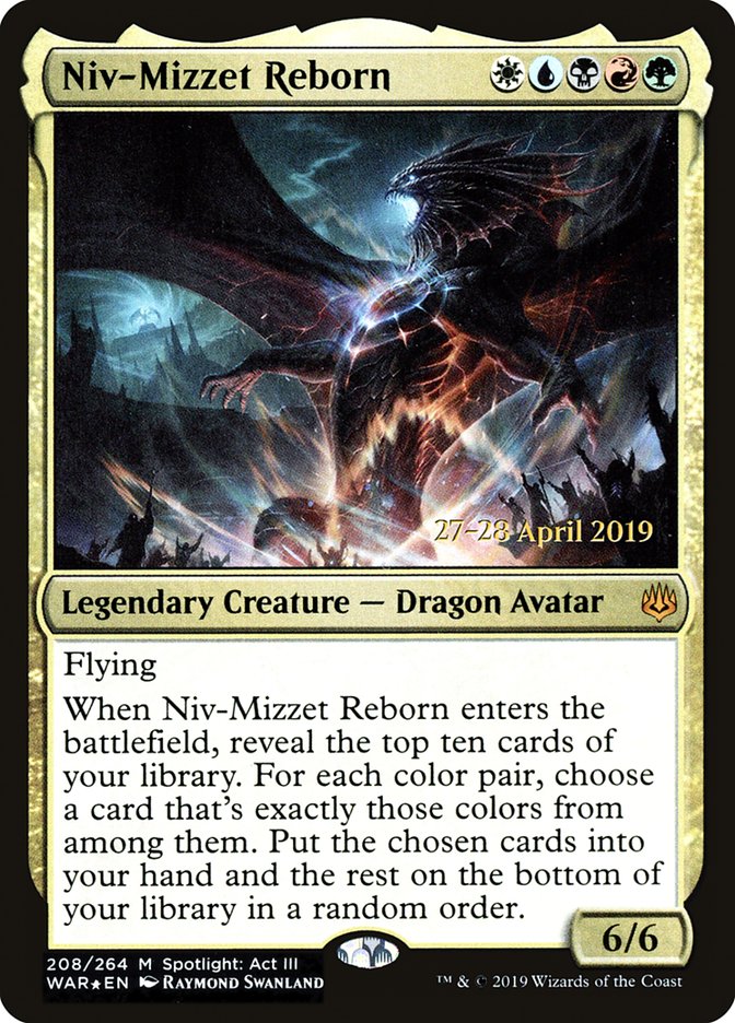Niv-Mizzet Reborn [War of the Spark Prerelease Promos] Magic: The Gathering