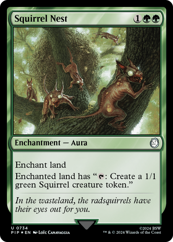 Squirrel Nest (Surge Foil) [Fallout] Magic: The Gathering