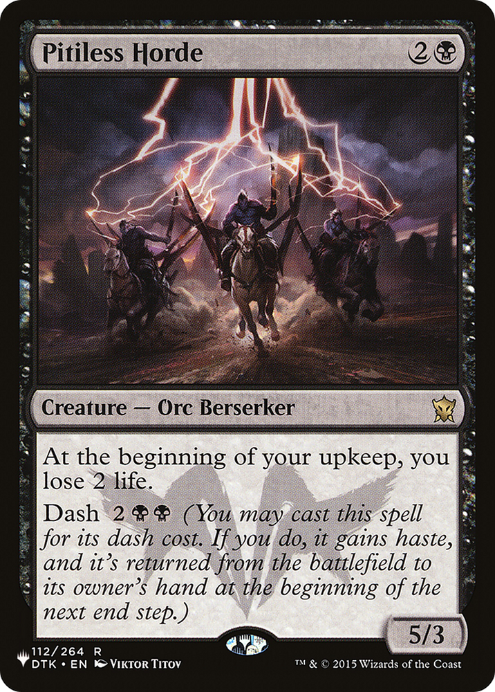 Pitiless Horde [The List] Magic: The Gathering