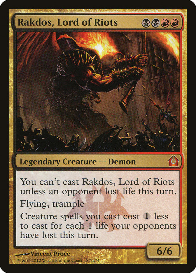 Rakdos, Lord of Riots [Return to Ravnica] Magic: The Gathering
