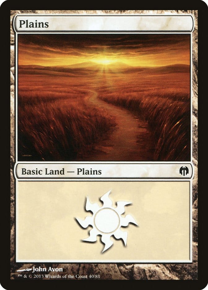 Plains (40) [Duel Decks: Heroes vs. Monsters] Magic: The Gathering