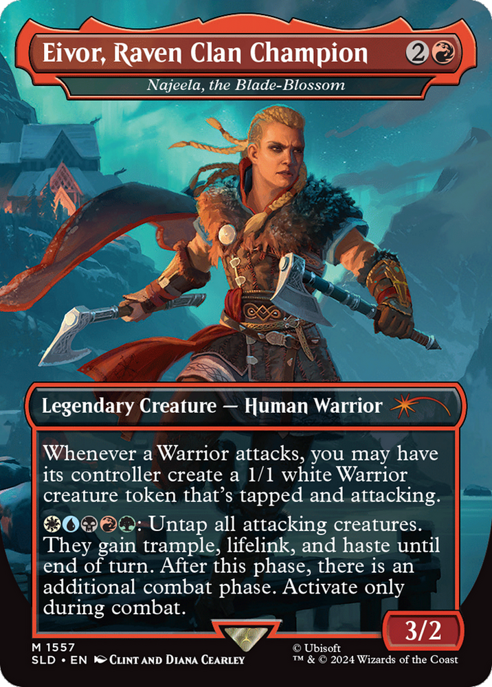 Eivor, Raven Clan Champion - Najeela, the Blade-Blossom [Secret Lair Drop Series] Magic: The Gathering