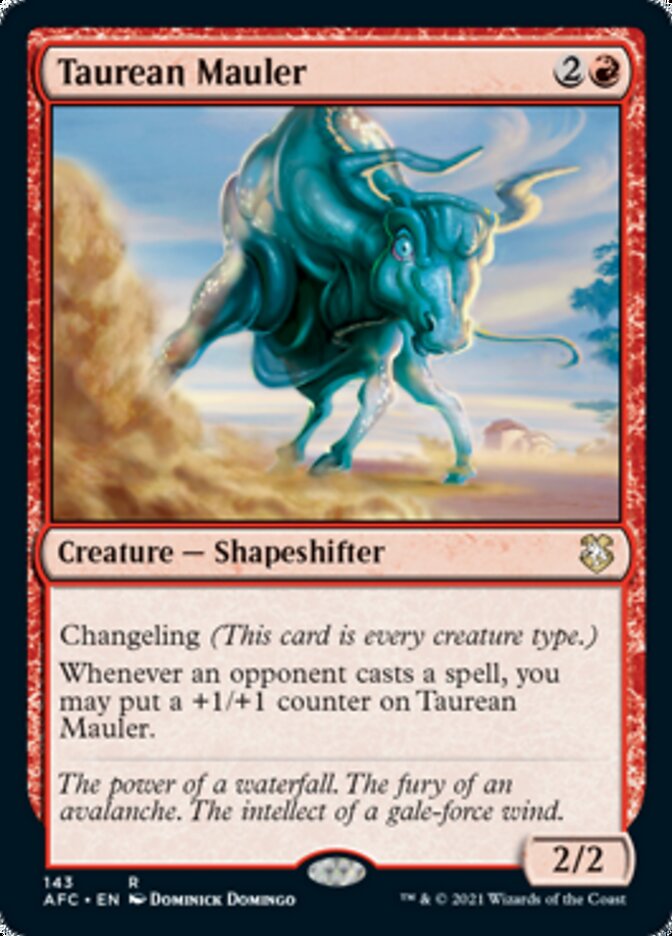 Taurean Mauler [Dungeons & Dragons: Adventures in the Forgotten Realms Commander] Magic: The Gathering
