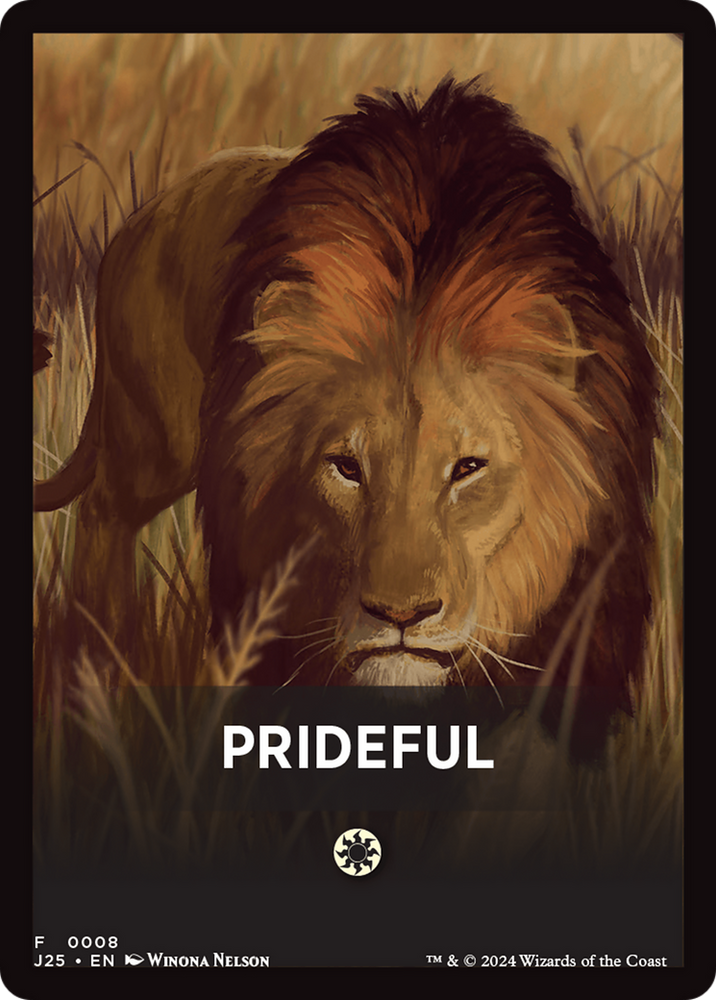 Prideful Theme Card [Foundations Jumpstart Front Cards] Magic: The Gathering