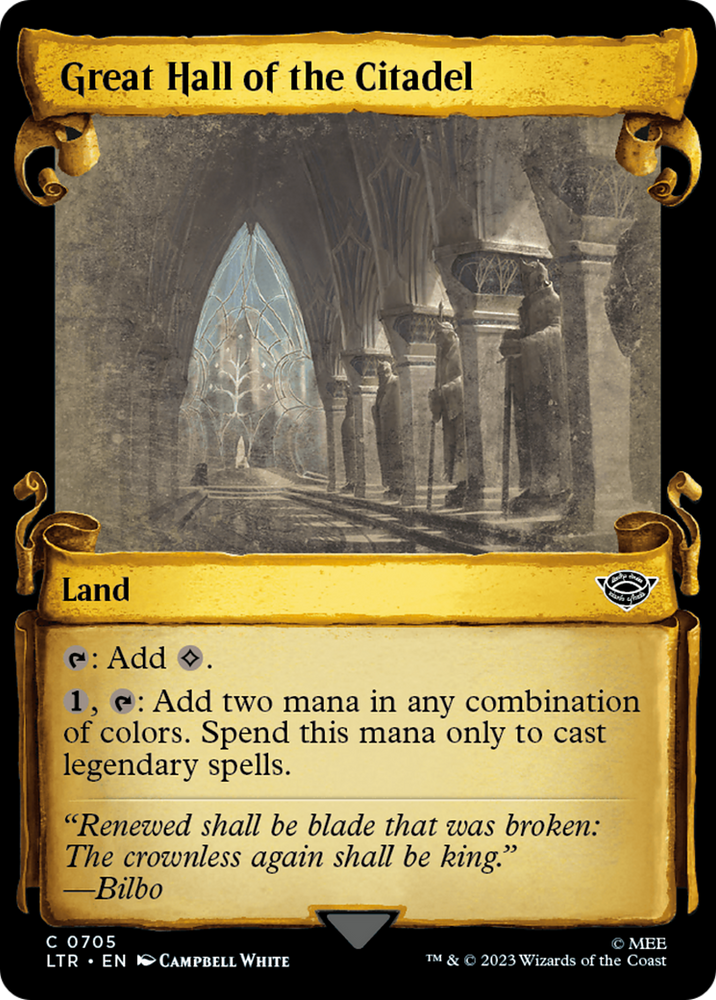 Great Hall of the Citadel [The Lord of the Rings: Tales of Middle-Earth Showcase Scrolls] Magic: The Gathering
