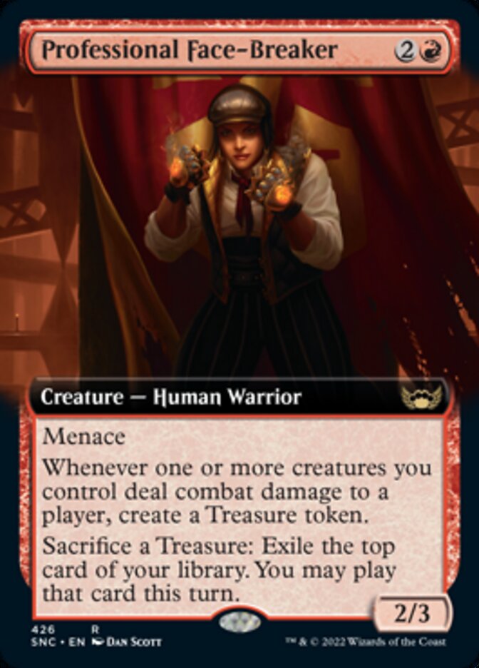Professional Face-Breaker (Extended Art) [Streets of New Capenna] Magic: The Gathering