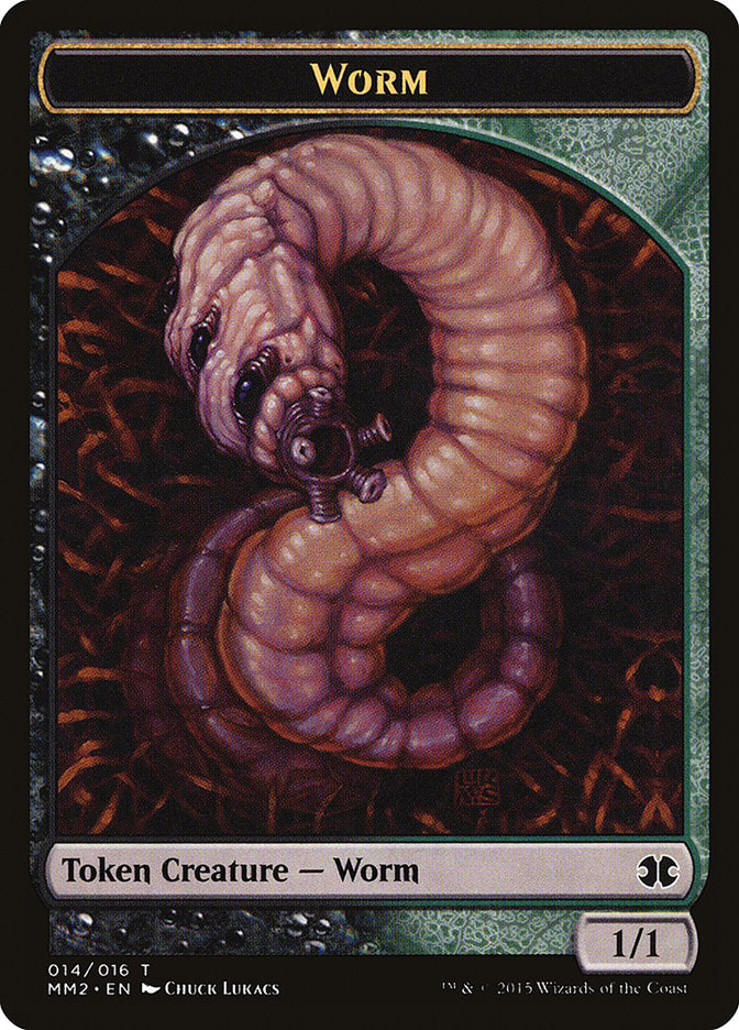 Worm Token [Modern Masters 2015 Tokens] Magic: The Gathering