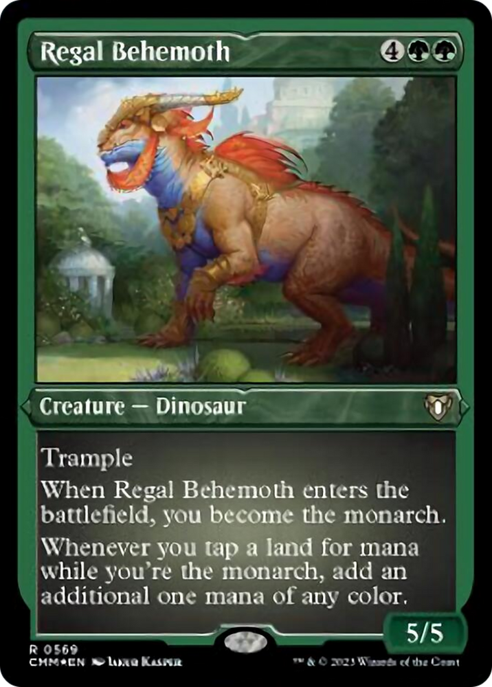 Regal Behemoth (Foil Etched) [Commander Masters] Magic: The Gathering