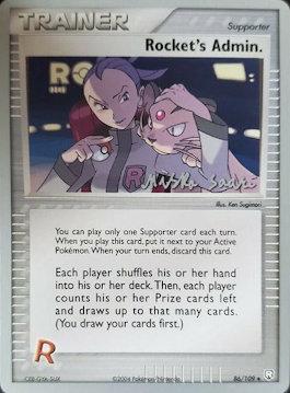 Rocket's Admin. (86/109) (Suns & Moons - Miska Saari) [World Championships 2006] Pokémon