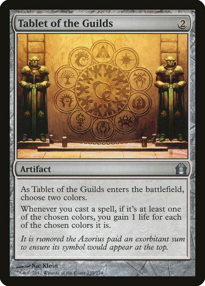 Tablet of the Guilds [Return to Ravnica] Magic: The Gathering