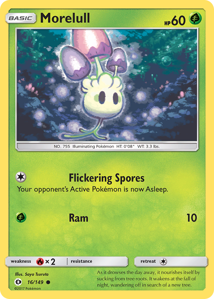 Morelull (16/149) [Sun & Moon: Base Set] Pokémon