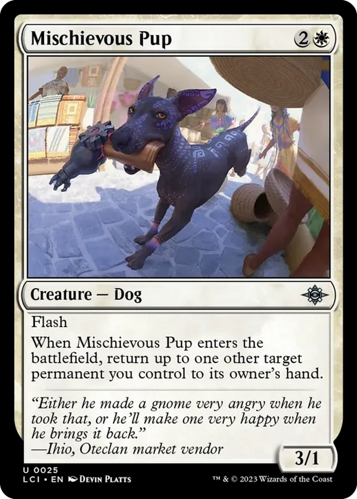 Mischievous Pup [The Lost Caverns of Ixalan] Magic: The Gathering