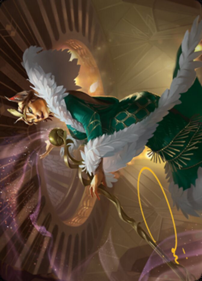 Kitt Kanto, Mayhem Diva Art Card (Gold-Stamped Signature) [Streets of New Capenna Art Series] Magic: The Gathering